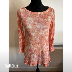 🔖🔖CLEARANCE 🔖🔖Rose & Olive Women's Floral Tunic Top Multicolor Long Sleeve S